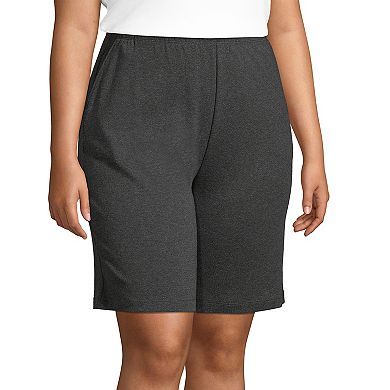 Plus Size Lands' End Sport Knit Pull-On Shorts