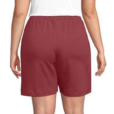 Plus Size Lands' End Sport Knit Pull-On Shorts