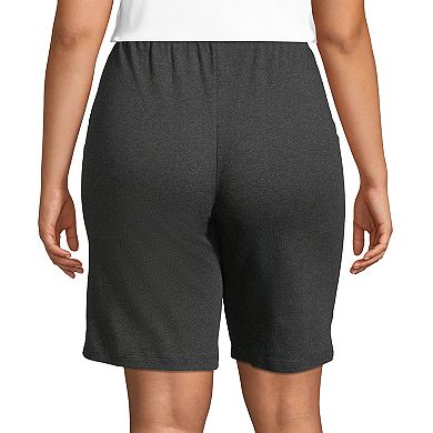 Plus Size Lands' End Sport Knit Pull-On Shorts