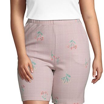 Plus Size Lands' End Sport Knit Pull-On Shorts