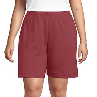 Plus Size Lands' End Sport Knit Pull-On Shorts
