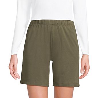 Petite Lands' End Sport Knit Pull-On Shorts