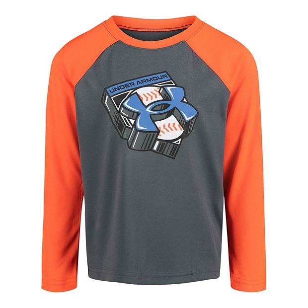 boys under armour baseball shirt