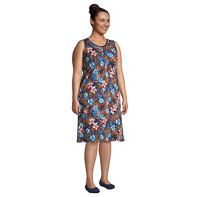 Plus Size Lands' End Pintuck Tank Dress