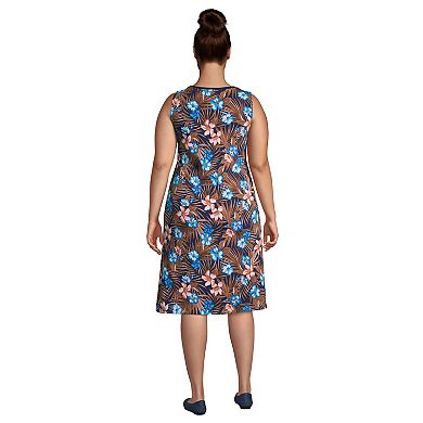 Plus Size Lands' End Pintuck Tank Dress