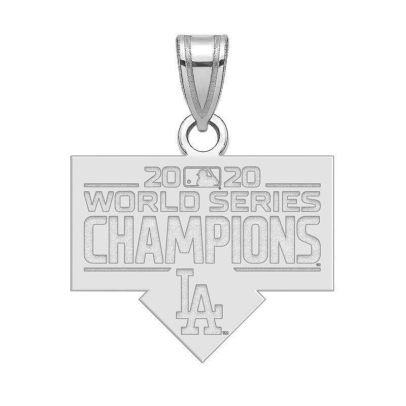 LogoArt Sterling Silver Los Angeles Dodgers 2020 World Series Champions