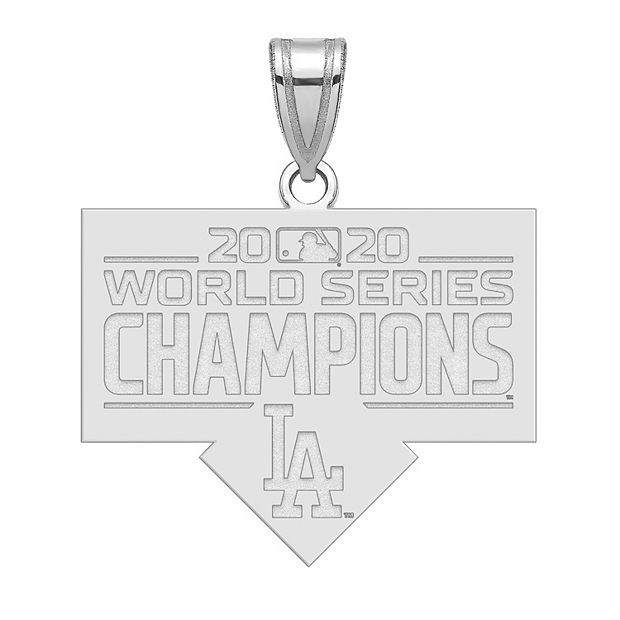 La Dodgers Pendant, 14K White - The GLD Shop