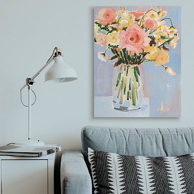 Stupell Home Decor Pastel Spring Flowers Canvas Wall Art