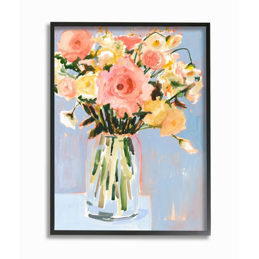 Stupell Home Decor Pastel Spring Flowers Wall Art