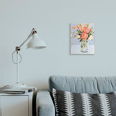 Stupell Home Decor Blushing Tulip & Rose Bouquet Wall Art