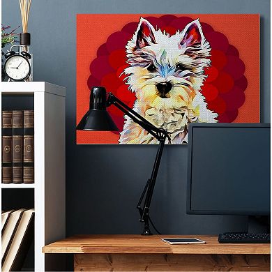 Stupell Home Decor Westie Dog Canvas Wall Art