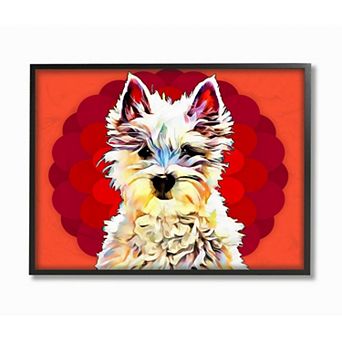 Stupell Home Decor Westie Dog Black Framed Wall Art