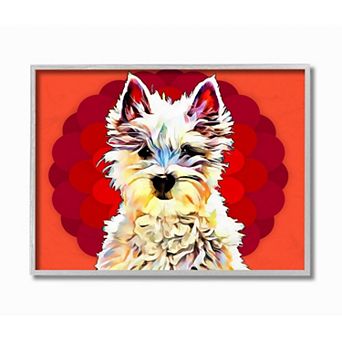 Stupell Home Decor Westie Dog Gray Framed Wall Art