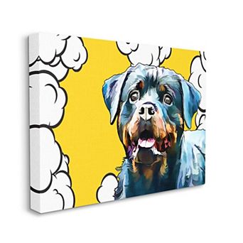 Stupell Home Decor Rottweiler Dog Canvas Wall Art