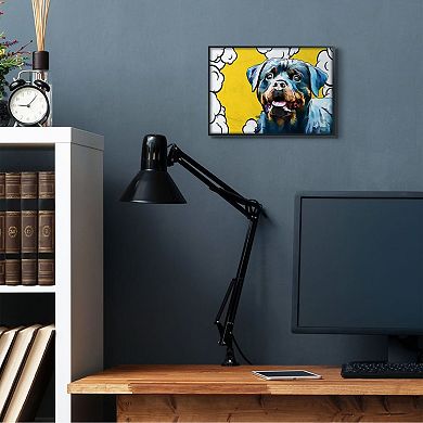 Stupell Home Decor Rottweiler Dog Black Framed Wall Art