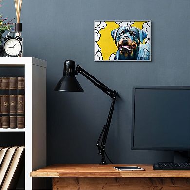 Stupell Home Decor Rottweiler Dog Gray Framed Wall Art