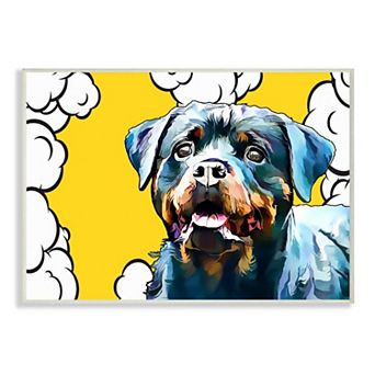 Stupell Home Decor Rottweiler Dog Plaque Wall Art