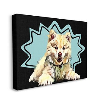 Stupell Home Decor Japanese Spitz Dog Canvas Wall Art