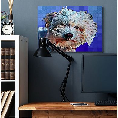 Stupell Home Decor Bichon Dog Canvas Wall Art