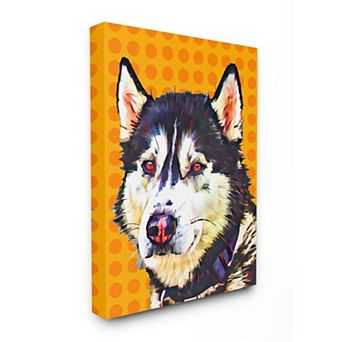 Stupell Home Decor Husky Dog Canvas Wall Art