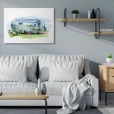 Stupell Home Decor Retro Camping Trailer Canvas Wall Décor