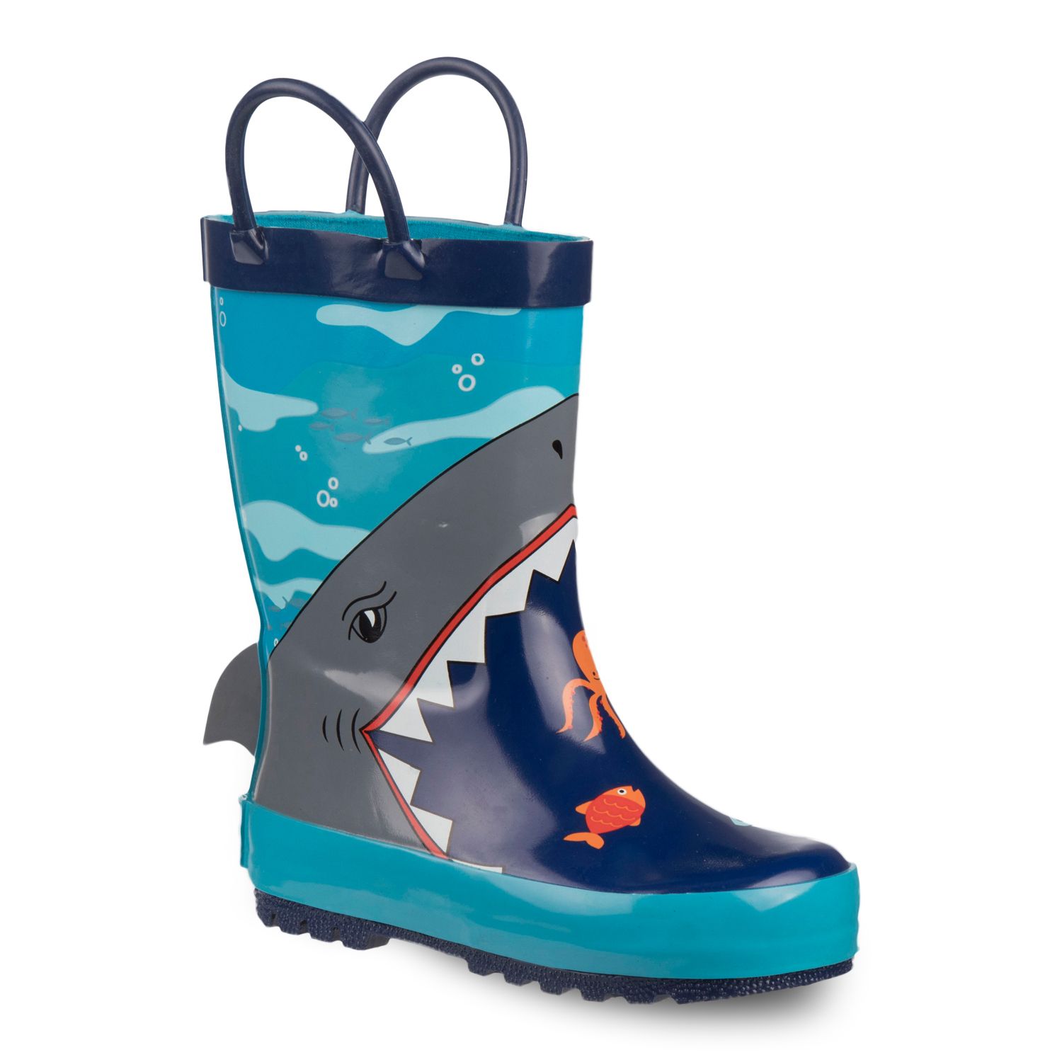 boys shark rain boots