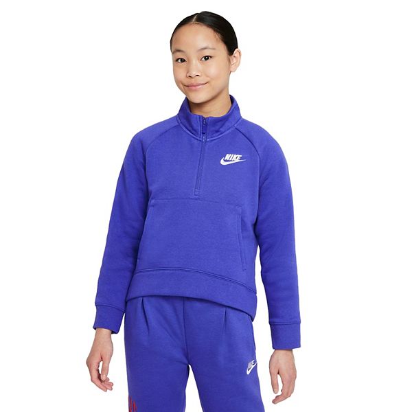 Girls 7-16 Nike Club Fleece 1/2-Zip Pullover