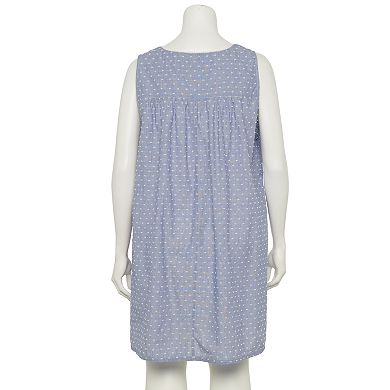Plus Size Croft & Barrow® Sleeveless Nightgown