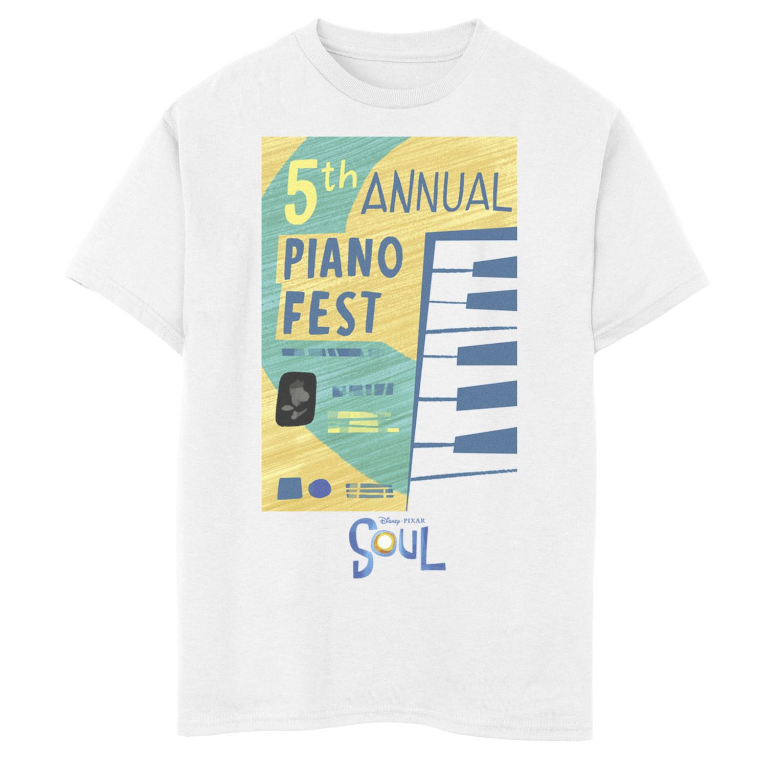Image for Disney / Pixar 's Soul Boys 8-20 5th Annual Piano Fest Poster Graphic Tee at Kohl's.