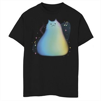 Disney / Pixar's Soul Boys 8-20 Cat Portrait Music Notes Graphic Tee