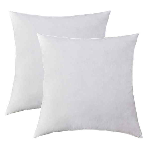 2-Pack Feather Throw Pillow Inserts Ultrasonic Quilting, 18*18