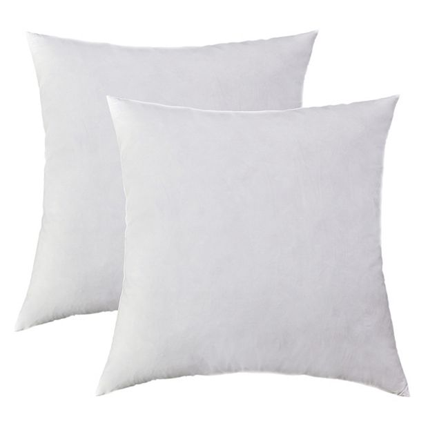 Coop Home Goods Throw Pillow Inserts Set of 2, 20 x 20 Inches