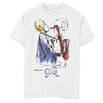 Disney / Pixar's Soul Boys 8-20 Saxophone Painting Graphic Tee