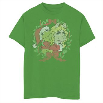 Disney's The Muppets Kermy And Piggy Boys 8-20 Christmas Graphic Tee