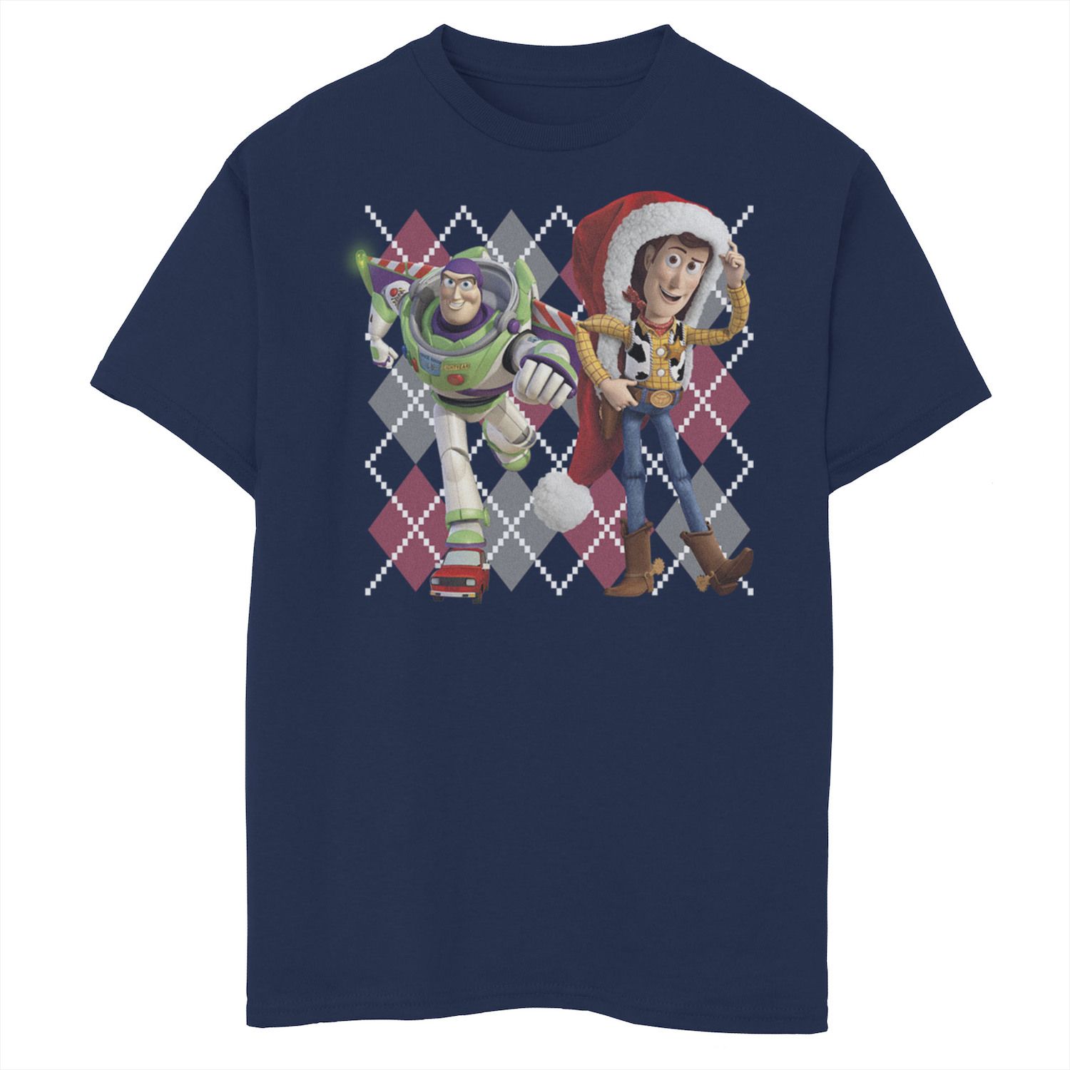 Image for Disney / Pixar s Toy Story Boys 8-20 Woody & Buzz Holiday Portrait Graphic Tee at Kohl's.