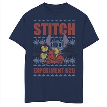 Disney's Lilo & Stitch Boys 8-20 Christmas Stitch Experiment 626 Graphic Tee