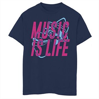 Disney / Pixar's Soul Boys 8-20 Joe Music Is Life Overlay Graphic Tee