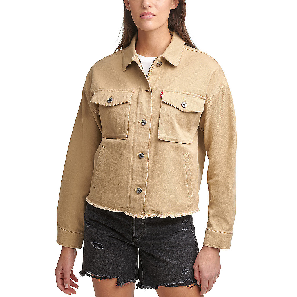 Women's Levi's® Cotton Twill Cropped Utility Jacket | Kohls