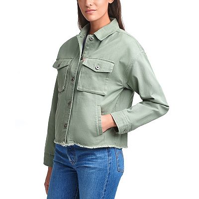 Women s Levi s Cotton Twill Cropped Utility Jacket