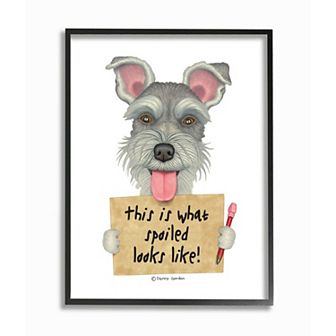 Stupell Home Decor Scotty Dog 'What Spoiled Looks Like' Pet Phrase Wall Art