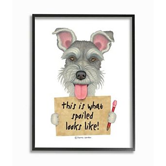 Stupell Home Decor Scotty Dog 'What Spoiled Looks Like' Pet Phrase Wall Art