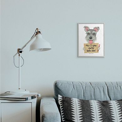 Stupell Home Decor Scotty Dog 'What Spoiled Looks Like' Pet Phrase Framed Wall Art