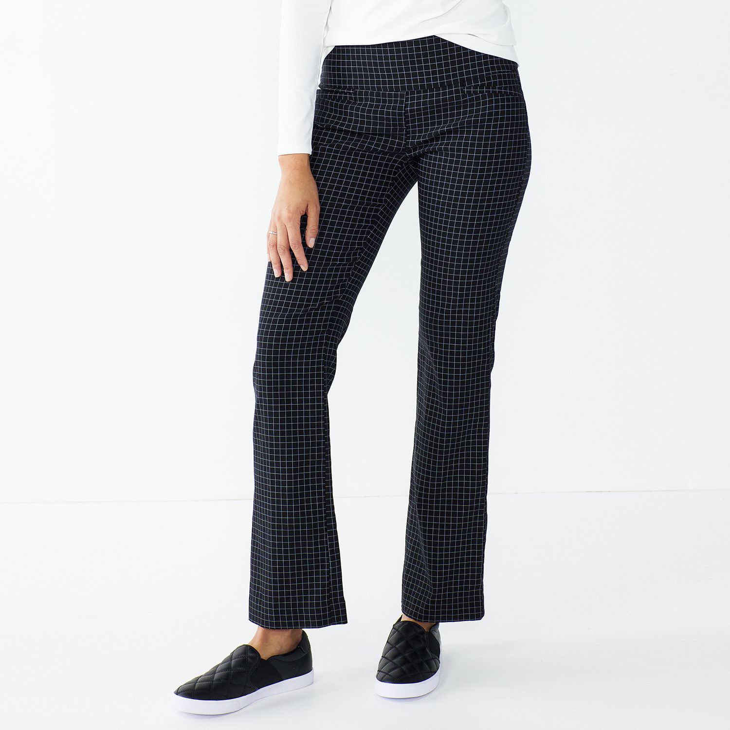 Nine West Gonna Donna Stretchwindow Pane Pull On | Con Vita Elasticizzata, Modello A Pannelli - 2