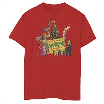 Boys 8-20 DreamWorks Shrek Old-Fashioned Swamp Christmas Graphic Tee