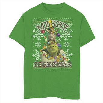 Boys 8-20 DreamWorks Shrek Merry Shrekmas Graphic Tee