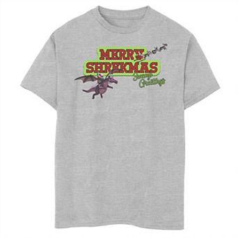 Boys 8-20 DreamWorks Shrek Merry Shrekmas and Seasons Greetings Graphic Tee
