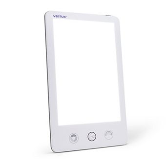 Verilux HappyLight VT43 Luxe 10,000 Lux LED Bright White Light Therapy Lamp with Adjustable Brightness, Color, & Countdown Timer