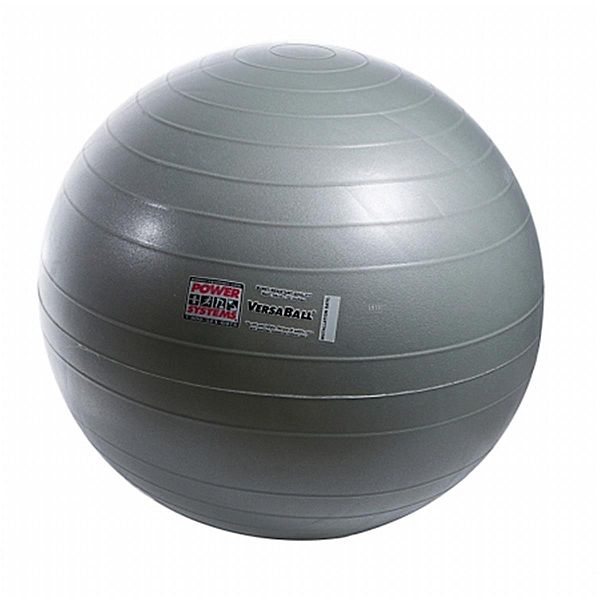 Power Systems 80027 65cm VersaBall Stability Ball - Silver Frost