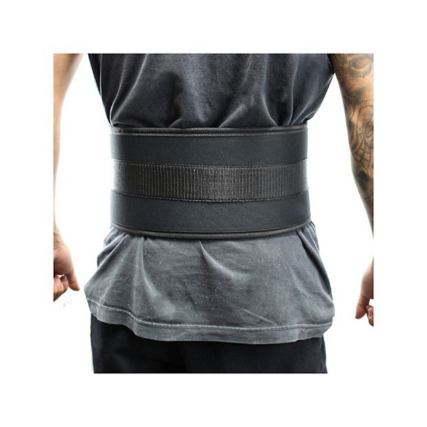 Shelter 241-XL 6 in. Last Punch Nylon Power Weight Lifting Belt & Back  Support Belt, Black - Extra Large