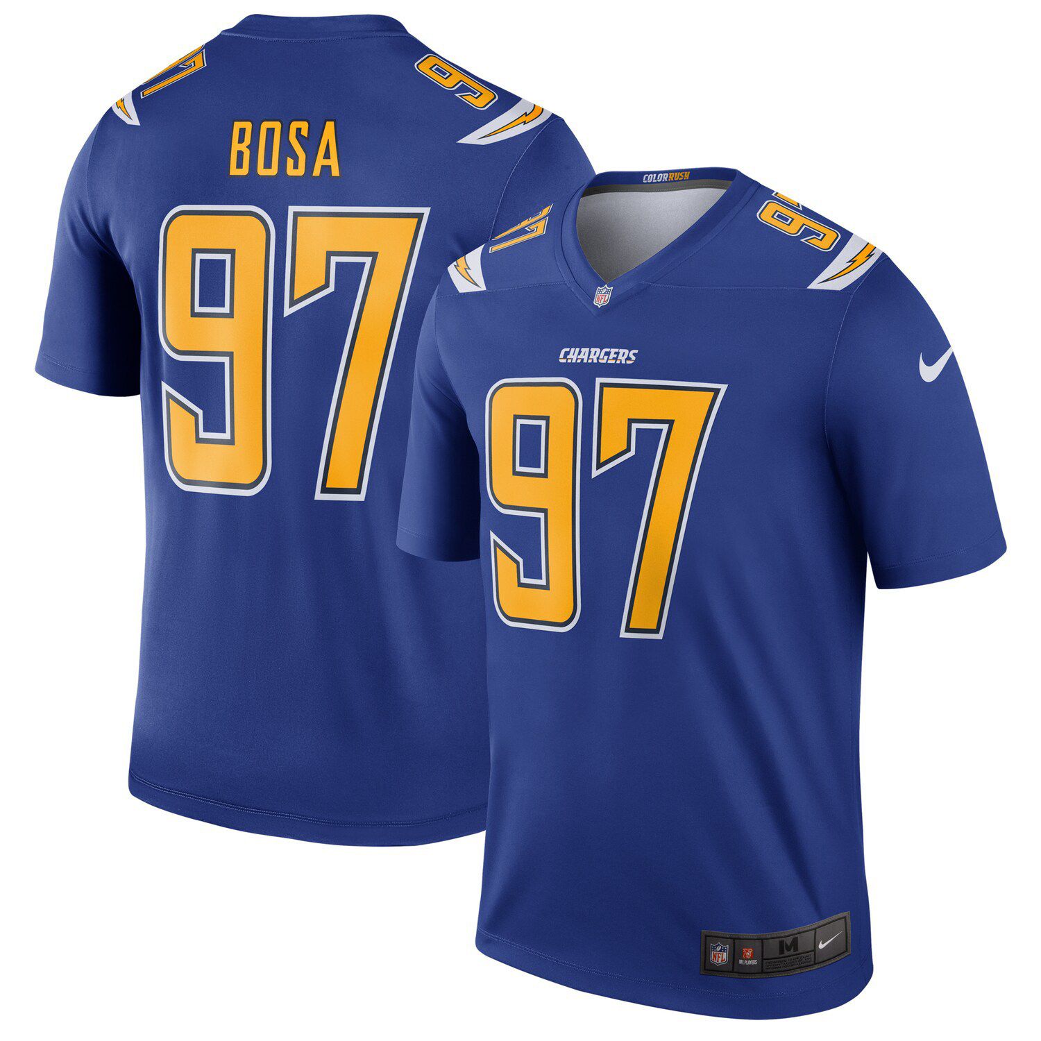 los angeles chargers color rush jersey